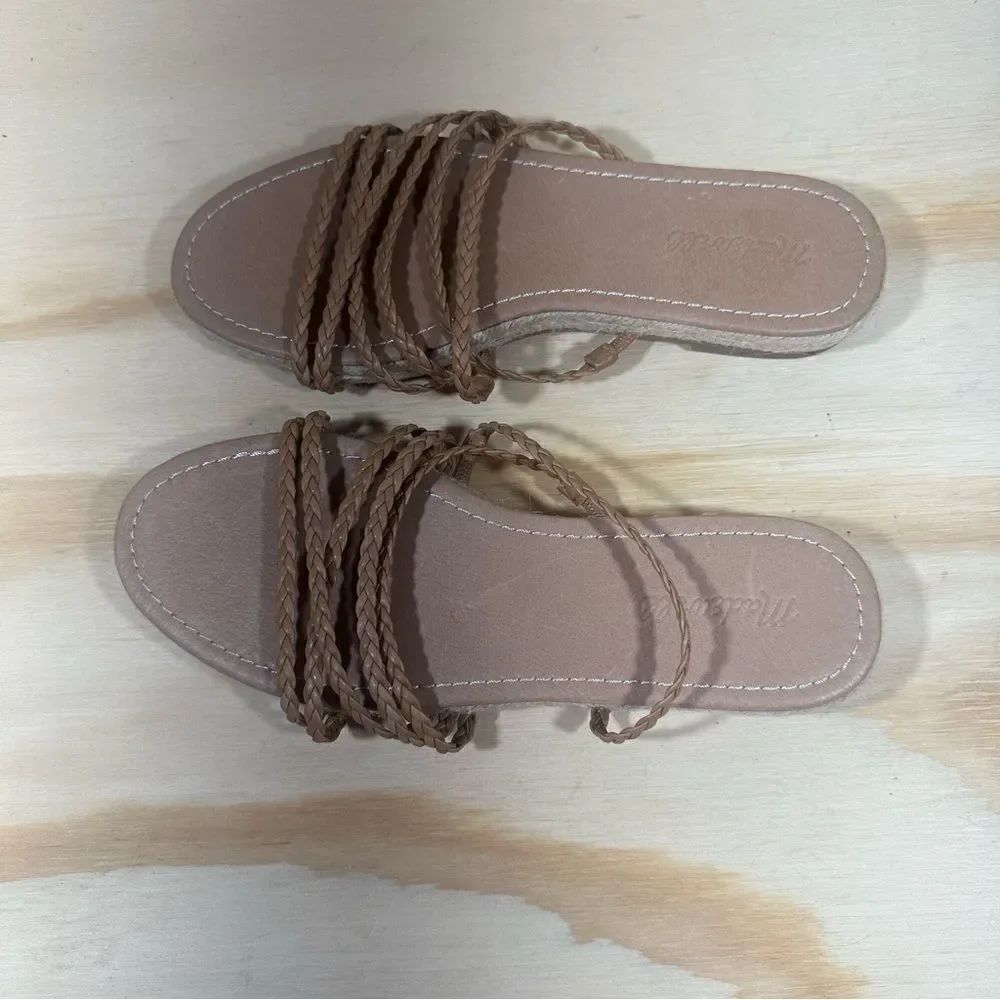 Madewell Espadrille Slide Sandals Size 9